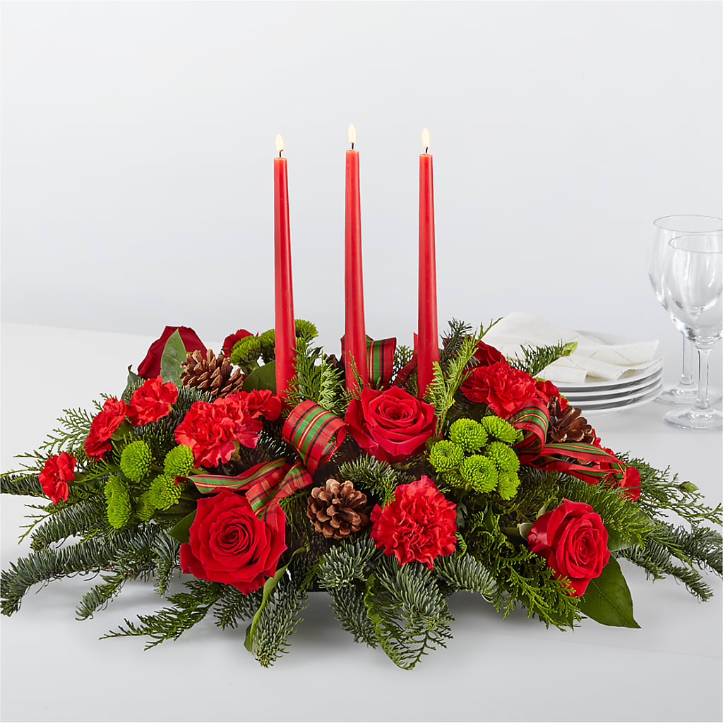 By the Candlelight Centerpiece – Micaelas Flowers And Gifts, Tulsa OK