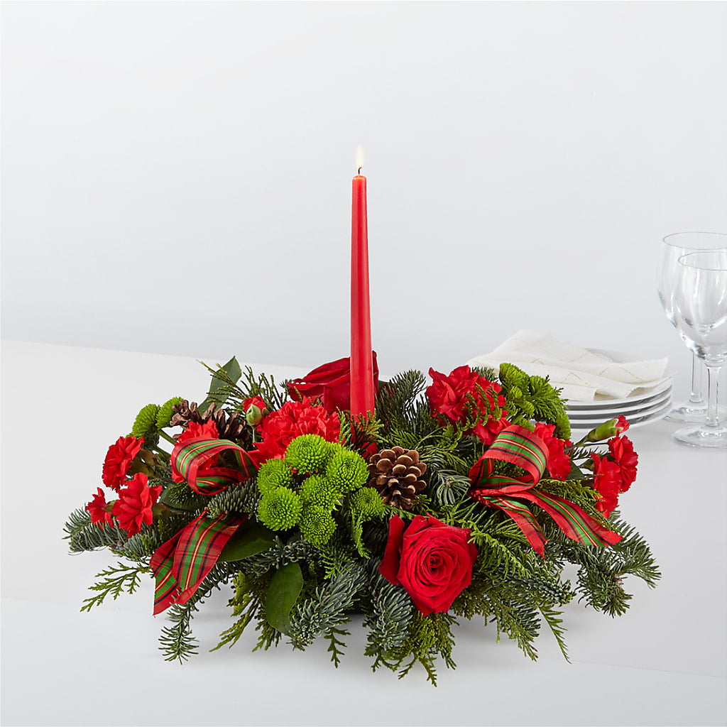 By the Candlelight Centerpiece – Micaelas Flowers And Gifts, Tulsa OK