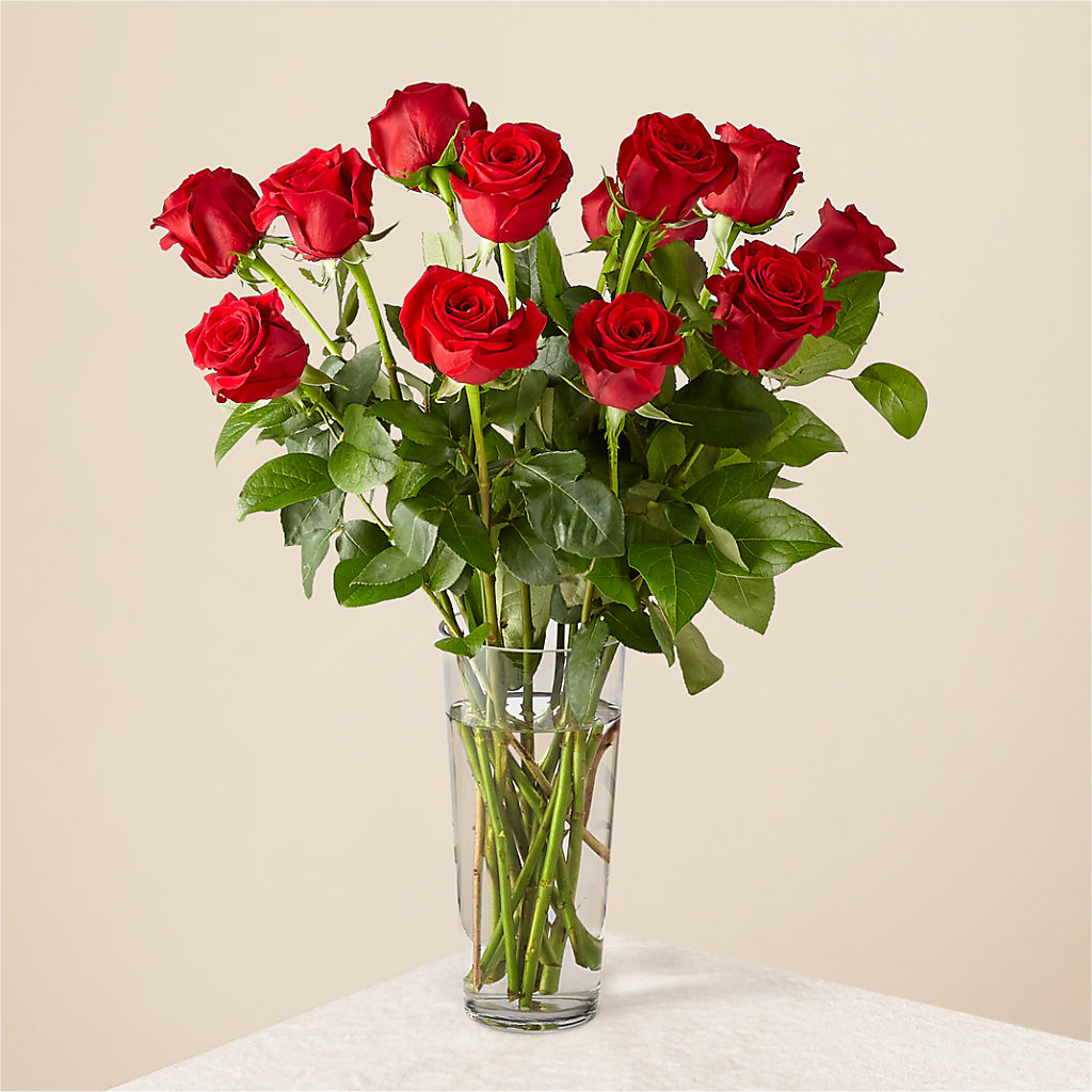 Long Stem Red Rose Bouquet – Micaelas Flowers And Gifts, Tulsa OK