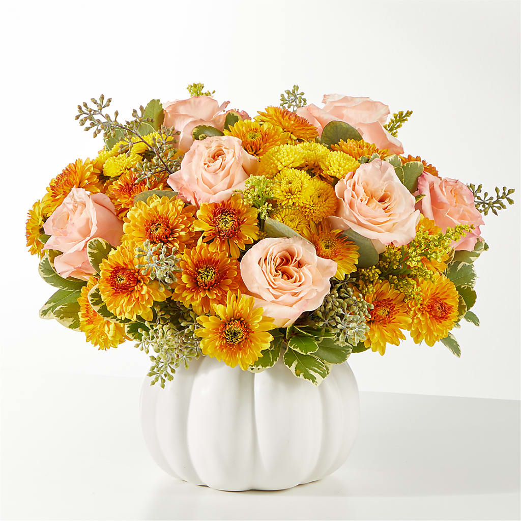 Peachy Pumpkin – Micaelas Flowers And Gifts, Tulsa OK
