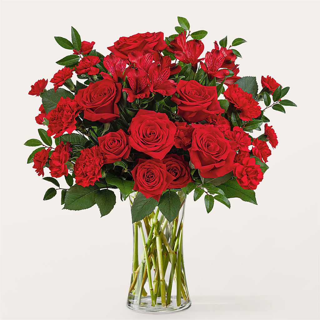 Brilliant Ruby Bouquet – Micaelas Flowers And Gifts, Tulsa OK