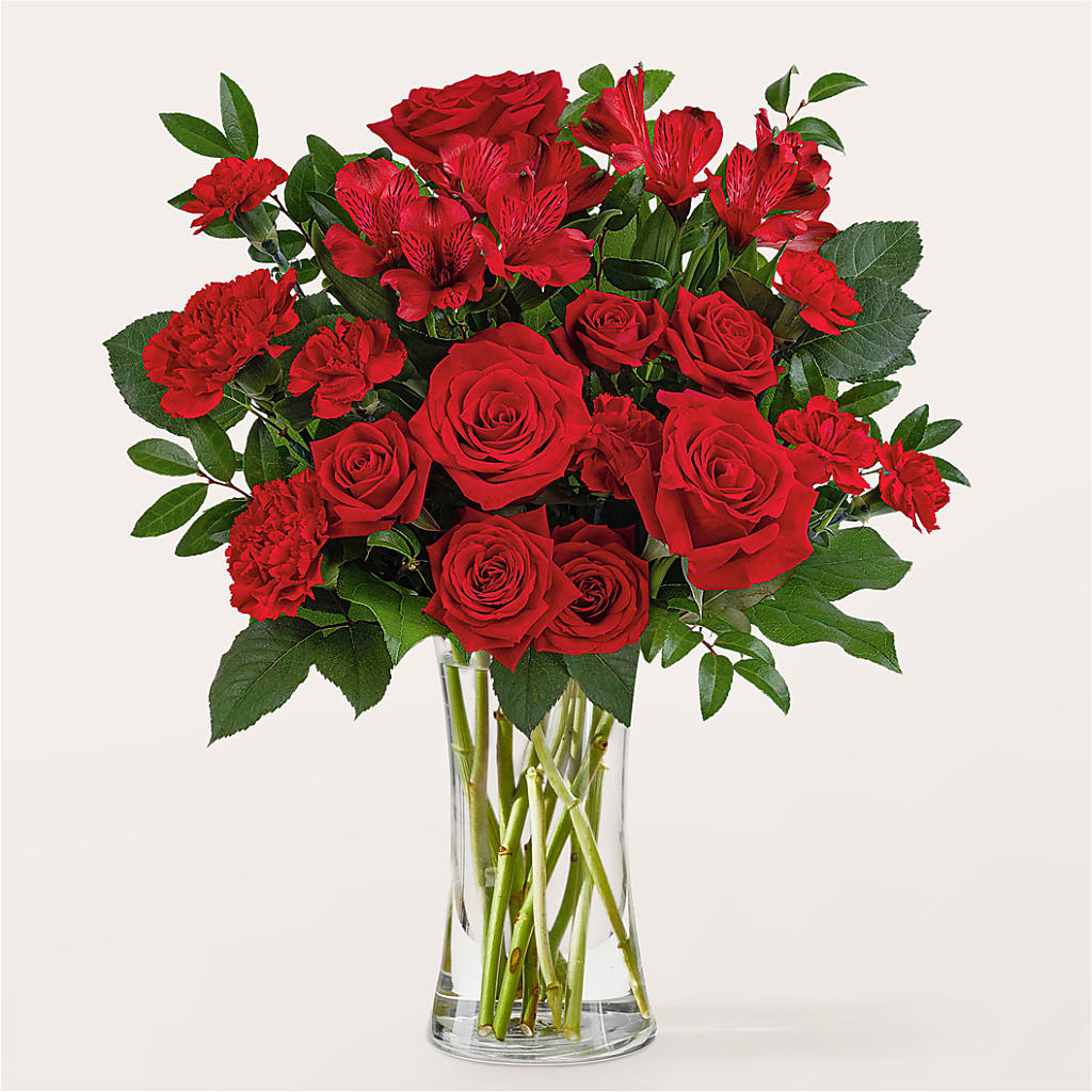 Brilliant Ruby Bouquet – Micaelas Flowers And Gifts, Tulsa OK