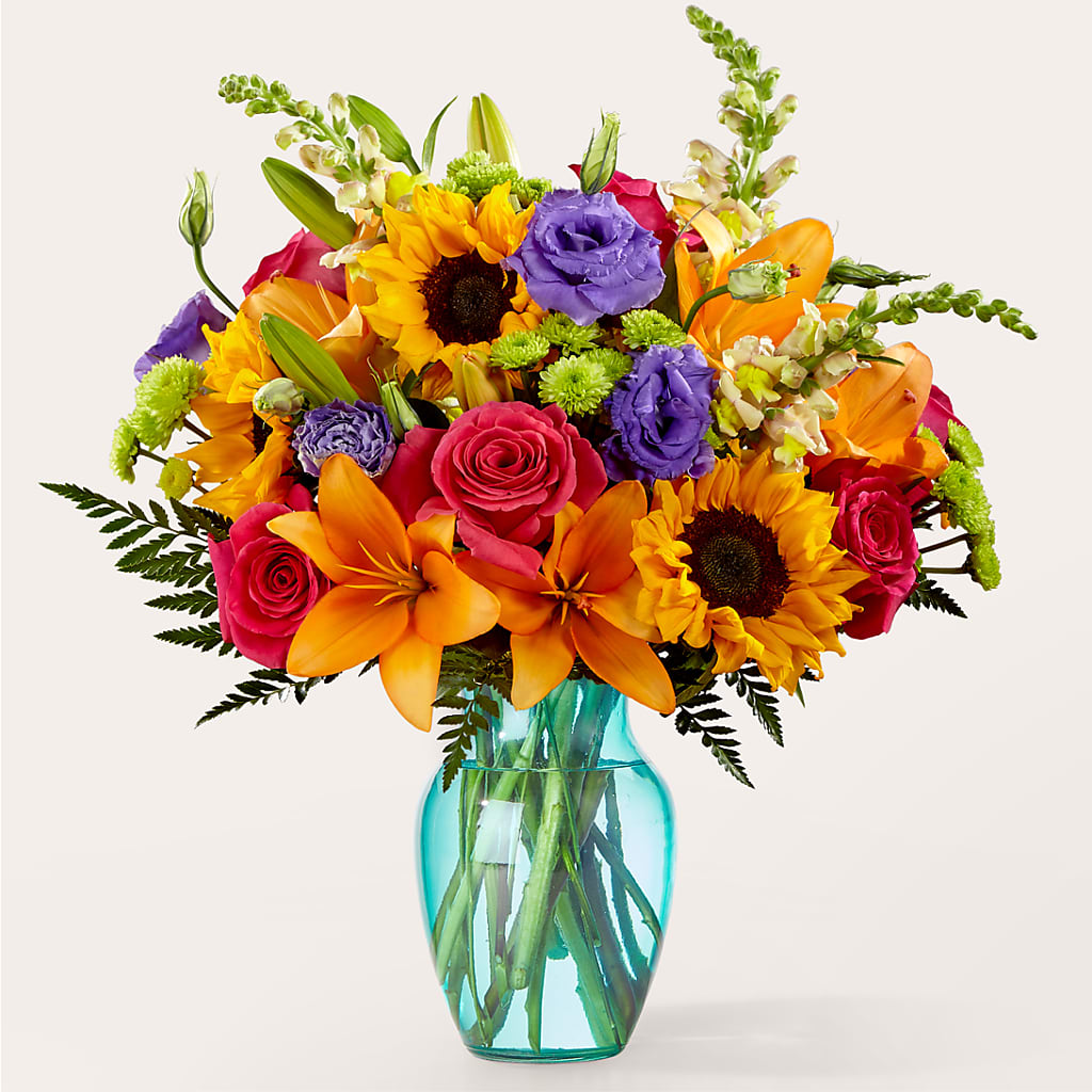 Double Rainbow Bouquet – Micaelas Flowers And Gifts, Tulsa OK