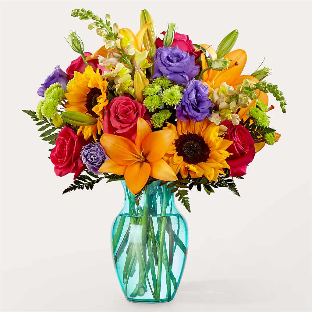 Double Rainbow Bouquet – Micaelas Flowers And Gifts, Tulsa OK