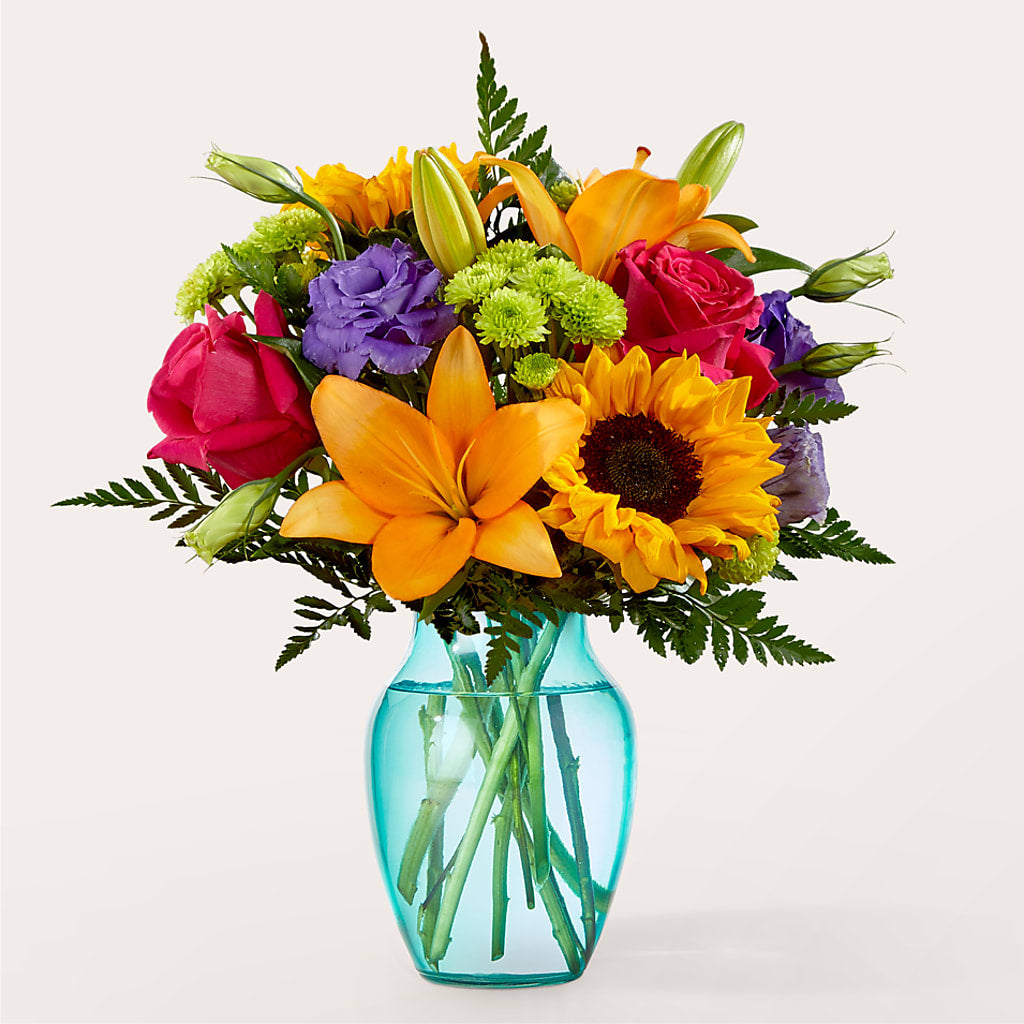Double Rainbow Bouquet – Micaelas Flowers And Gifts, Tulsa OK