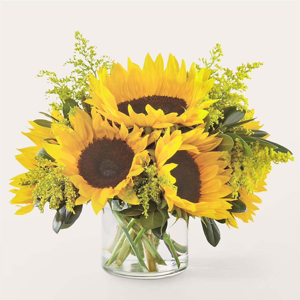 Beaming Sunflower Bouquet – Micaelas Flowers And Gifts, Tulsa OK