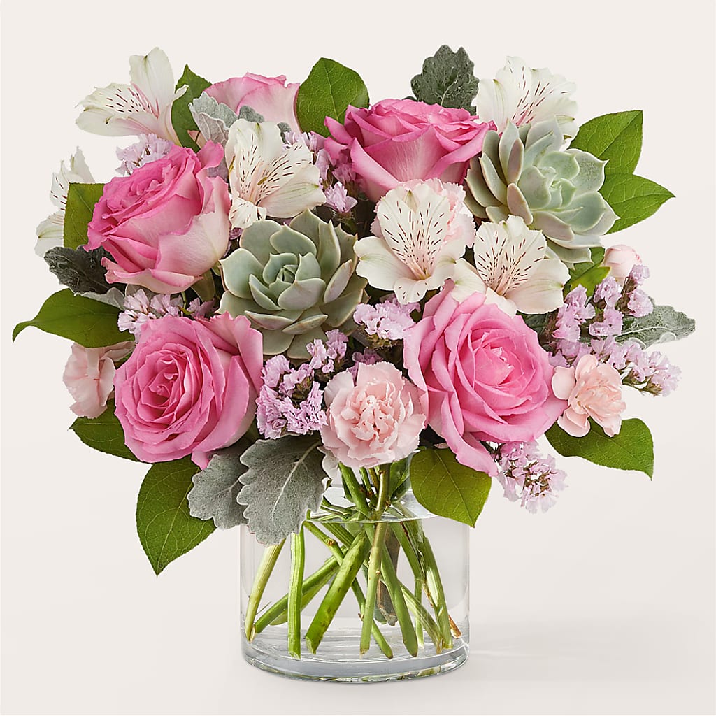 Dusty Rose Bouquet – Micaelas Flowers And Gifts, Tulsa OK