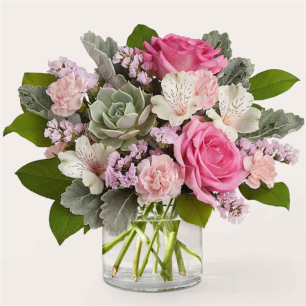 Dusty Rose Bouquet – Micaelas Flowers And Gifts, Tulsa OK