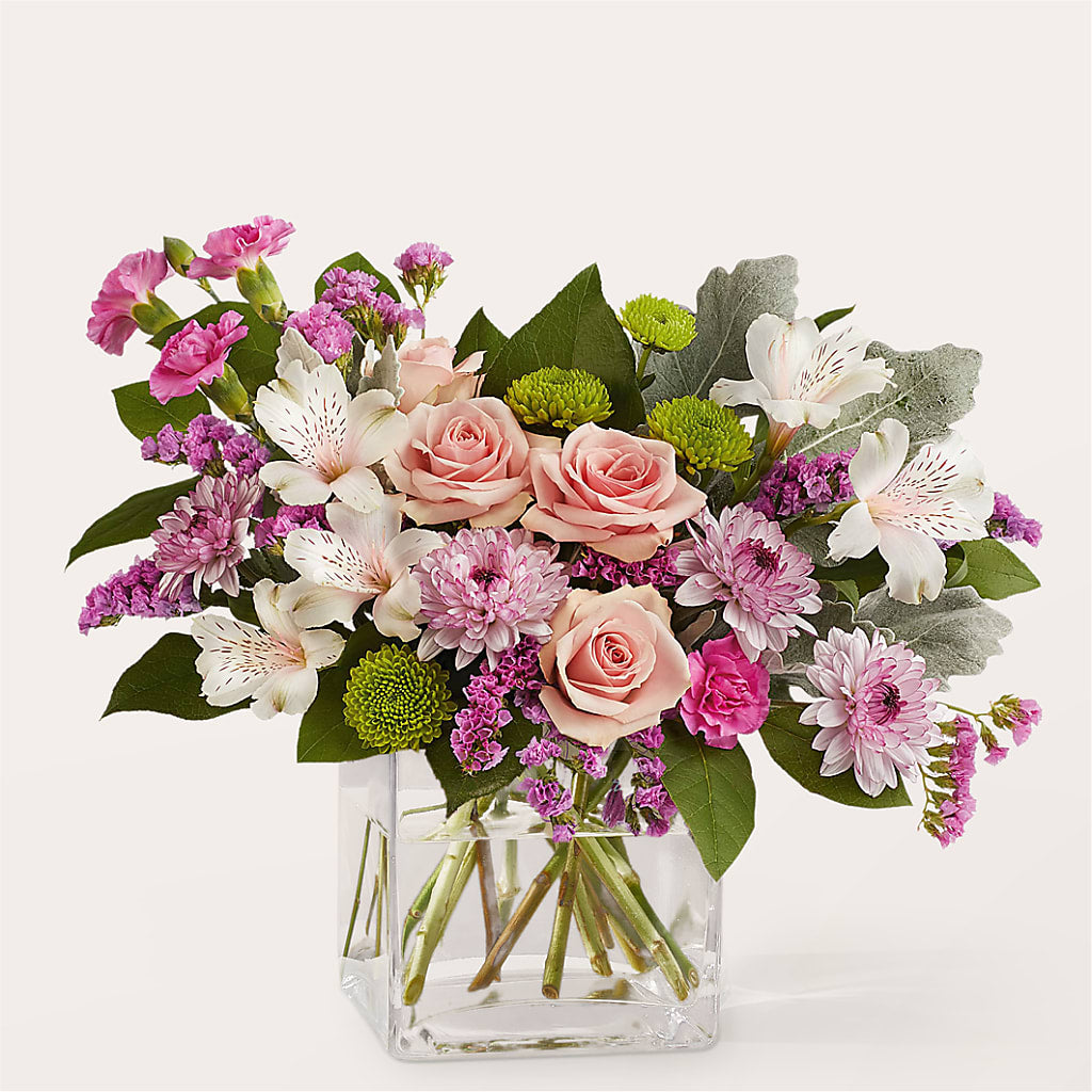 Pink Suede Bouquet – Micaelas Flowers And Gifts, Tulsa OK