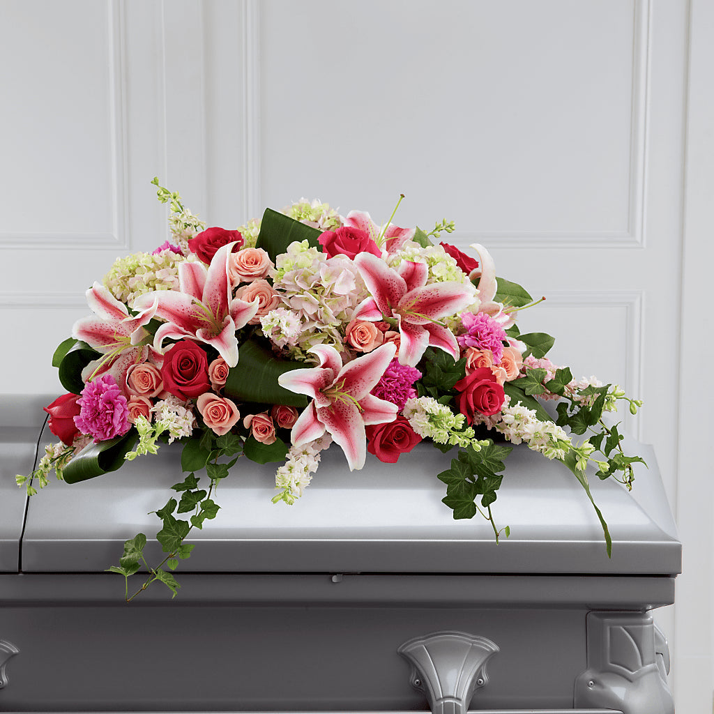 Splendid Grace Casket Spray – Micaelas Flowers And Gifts, Tulsa OK