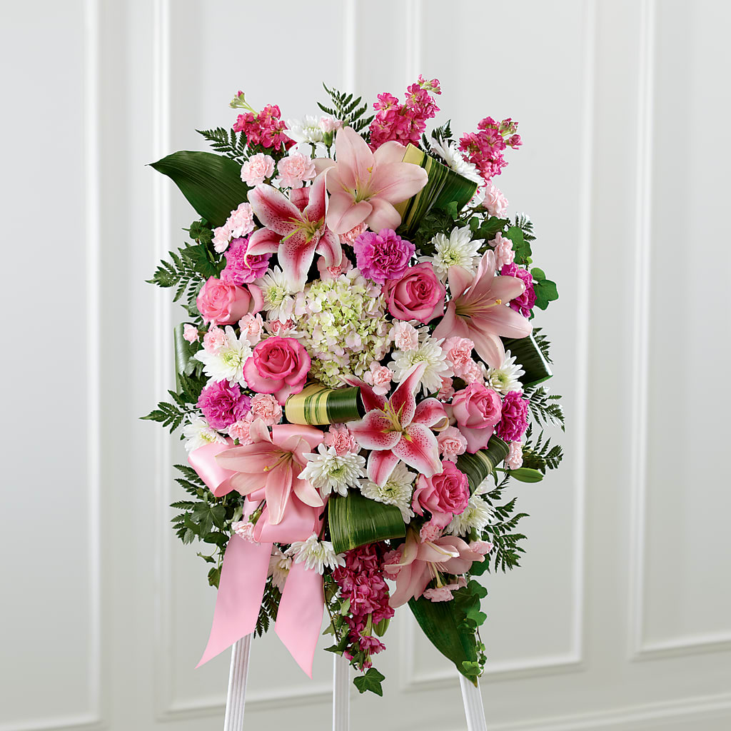 Comforting Standing Spray – Micaelas Flowers And Gifts, Tulsa OK