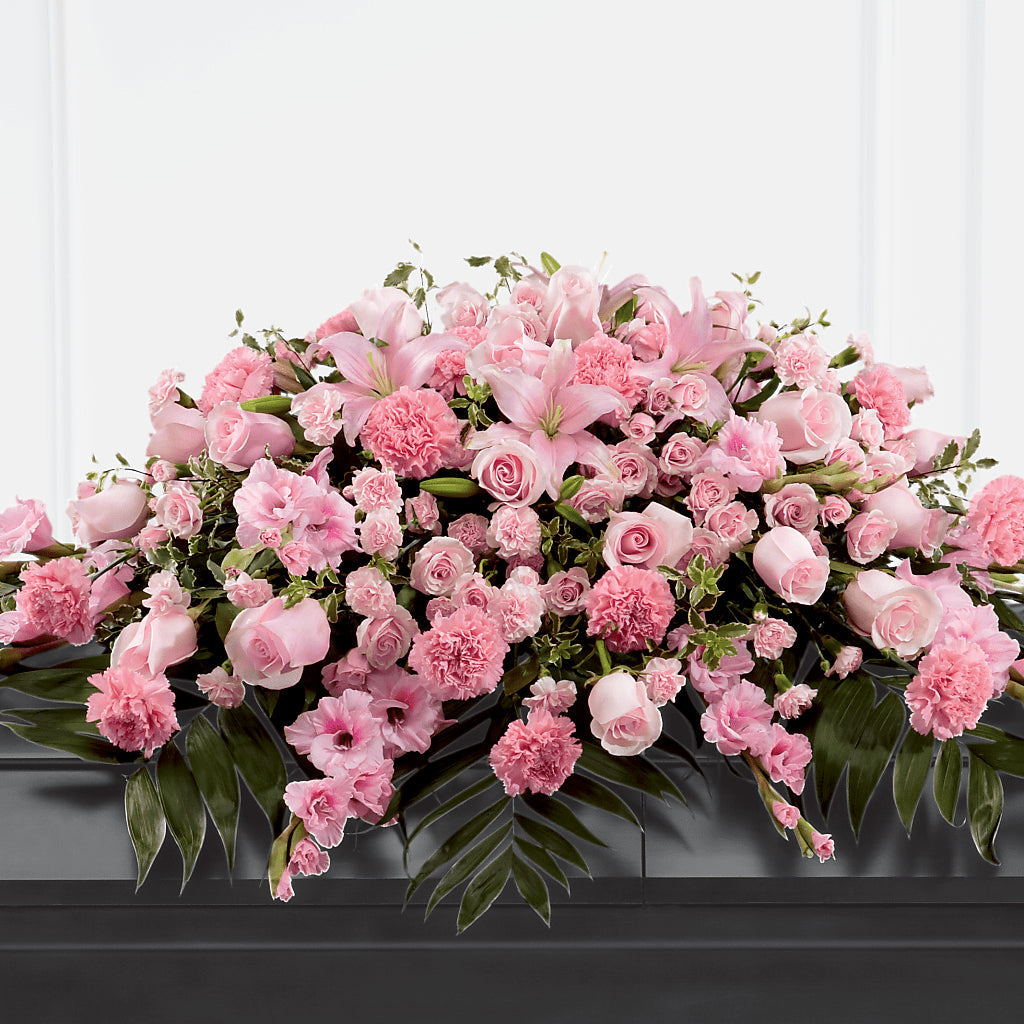 Garden of Comfort Casket Spray (Standard) – Micaelas Flowers And Gifts, Tulsa OK