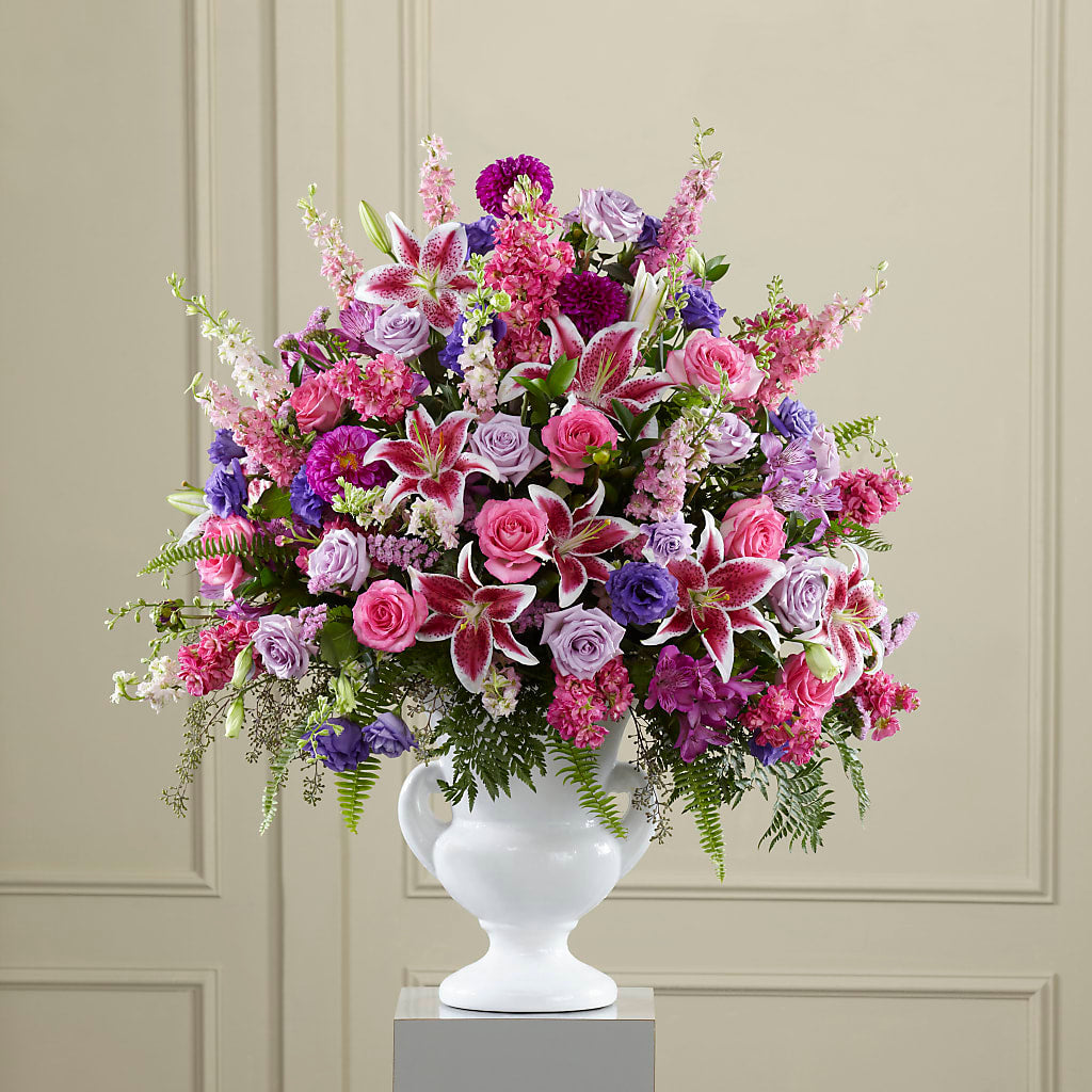 Peaceful Tribute Arrangement – Micaelas Flowers And Gifts, Tulsa OK