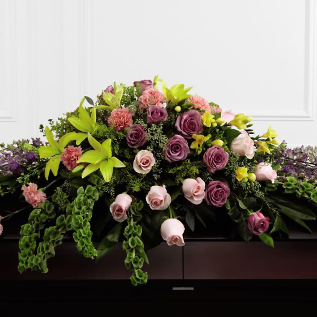 Forever Beloved Casket Spray – Micaelas Flowers And Gifts, Tulsa OK