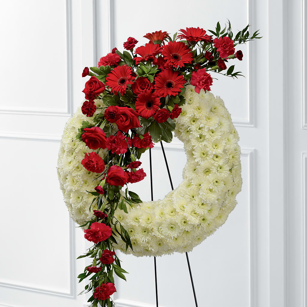 Graceful Tribute Wreath – Micaelas Flowers And Gifts, Tulsa OK
