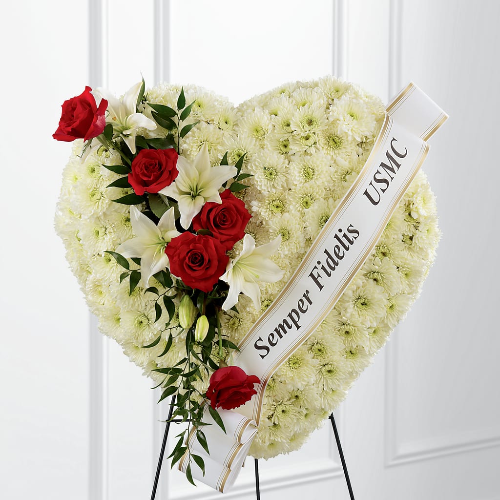 Heartfelt Hero Standing Heart – Micaelas Flowers And Gifts, Tulsa OK