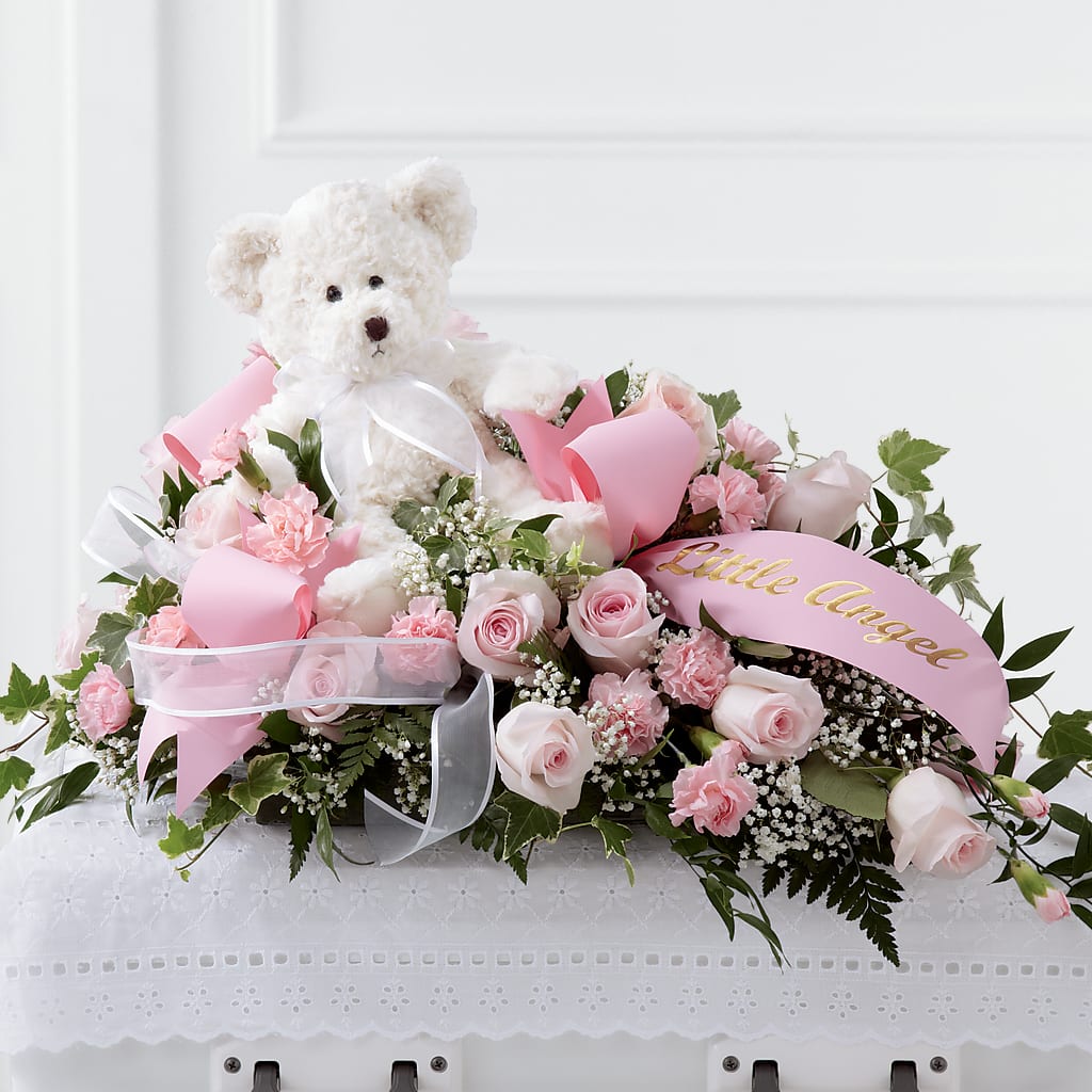 Touch of Sympathy Casket Spray – Micaelas Flowers And Gifts, Tulsa OK