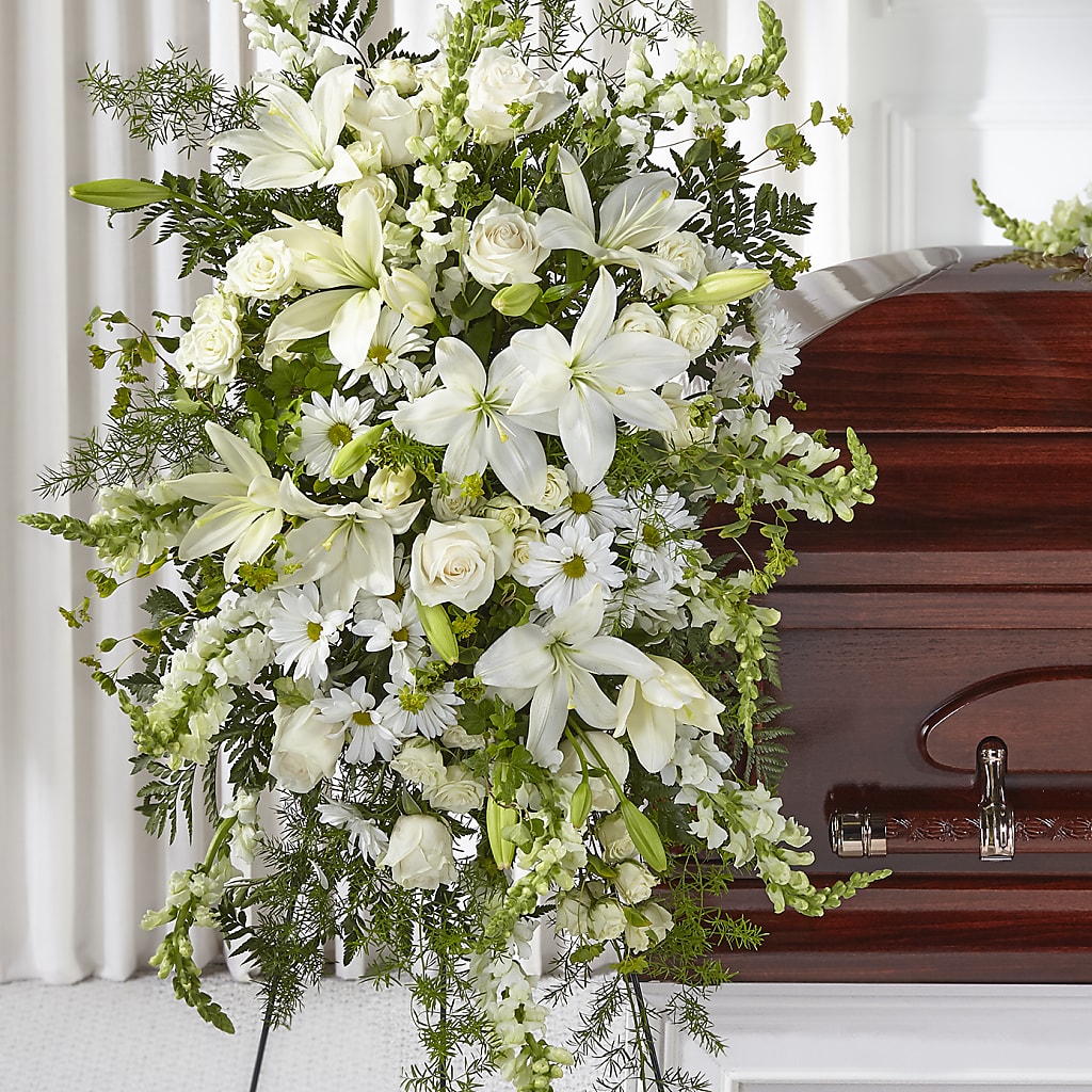 Loving Thoughts Standing Spray – Micaelas Flowers And Gifts, Tulsa OK
