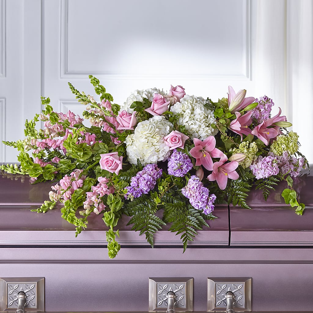 Life's Gratitude Casket Spray – Micaelas Flowers And Gifts, Tulsa OK