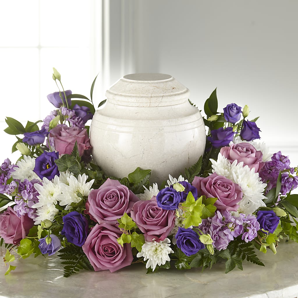 Blooming Sympathy Cremation Adornment – Micaelas Flowers And Gifts, Tulsa OK