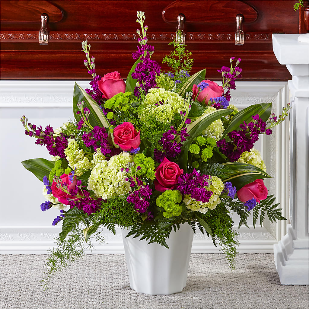 Beautiful Horizons Floor Basket – Micaelas Flowers And Gifts, Tulsa OK