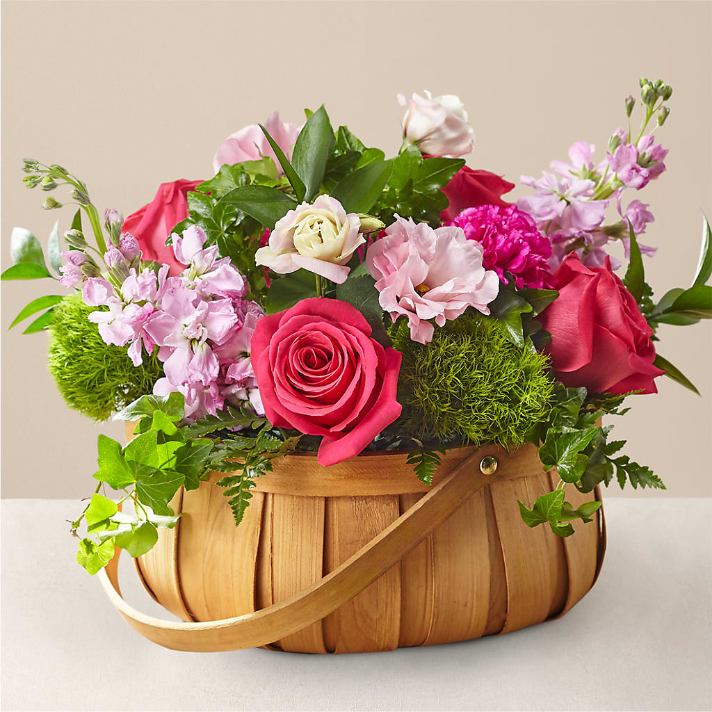 Radiance in Bloom Basket – Micaelas Flowers And Gifts, Tulsa OK