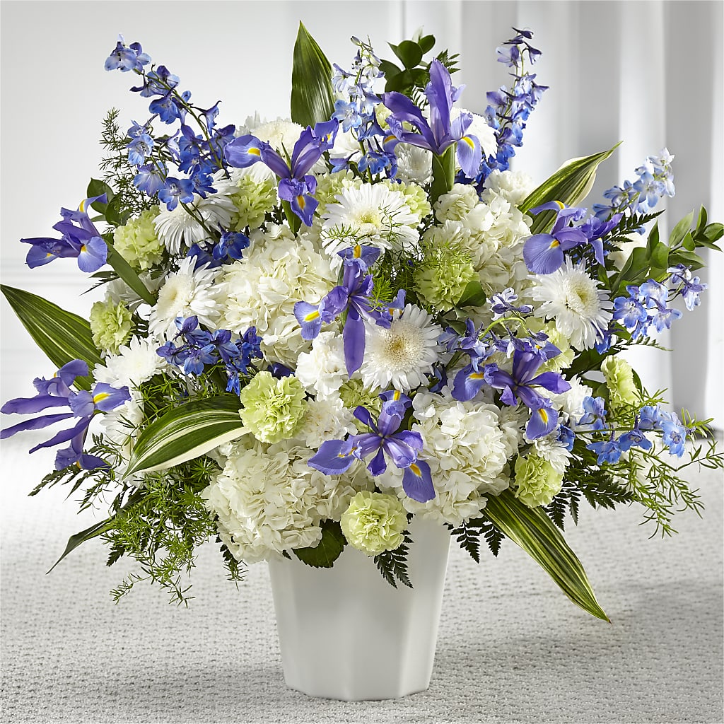 Soft Serenity Floor Basket – Micaelas Flowers And Gifts, Tulsa OK