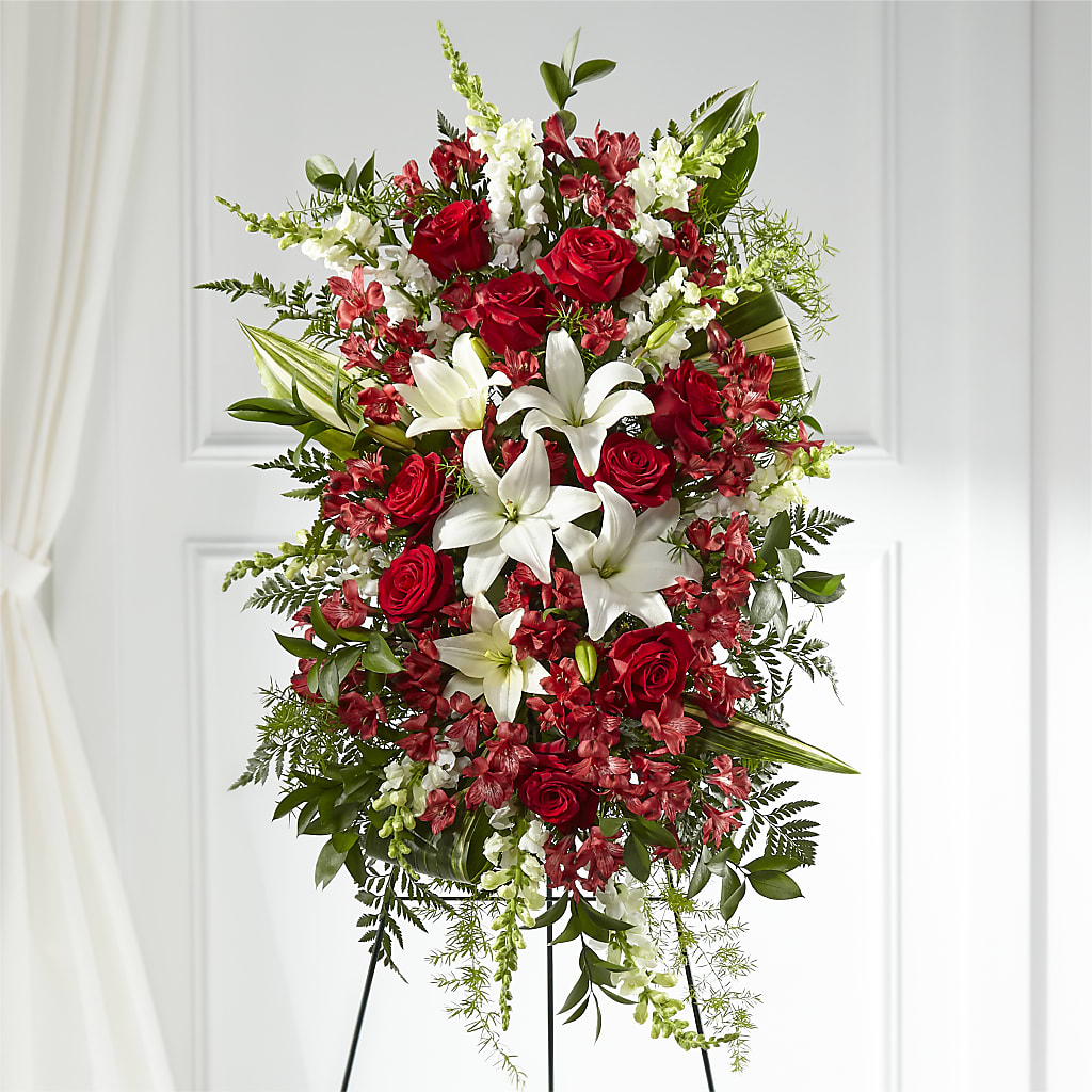 Everlasting Memory Standing Spray – Micaelas Flowers And Gifts, Tulsa OK