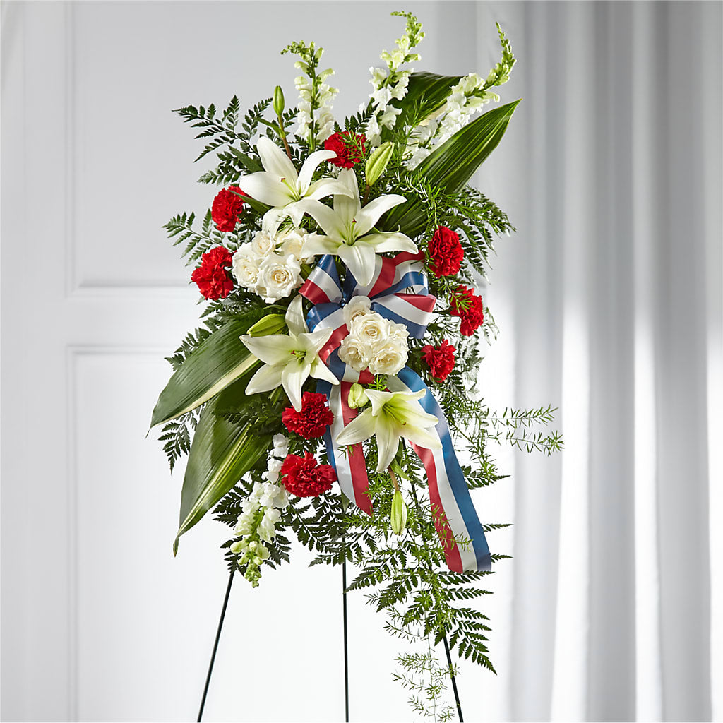 Stars of Life Standing Spray – Micaelas Flowers And Gifts, Tulsa OK