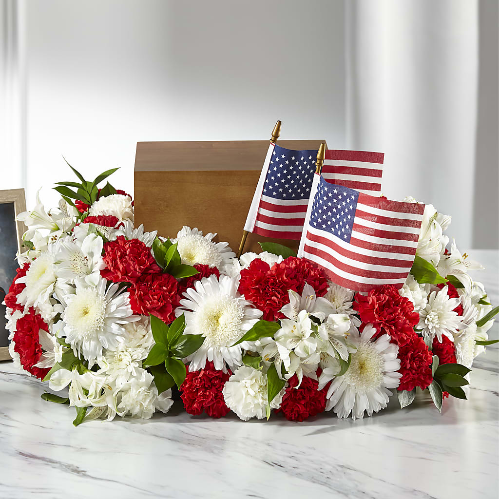 Spirit of Patriotism Cremation Adornment – Micaelas Flowers And Gifts, Tulsa OK