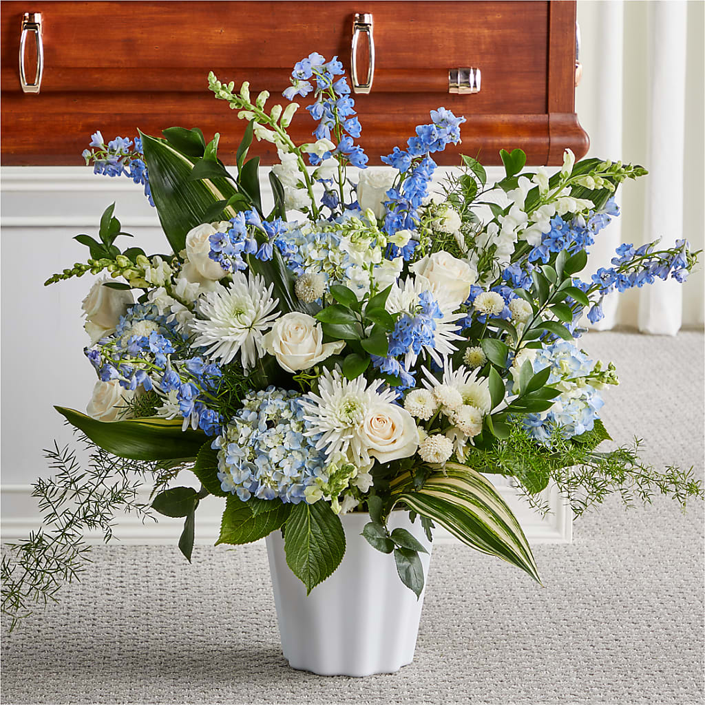 Everlasting Memories Floor Basket – Micaelas Flowers And Gifts, Tulsa OK