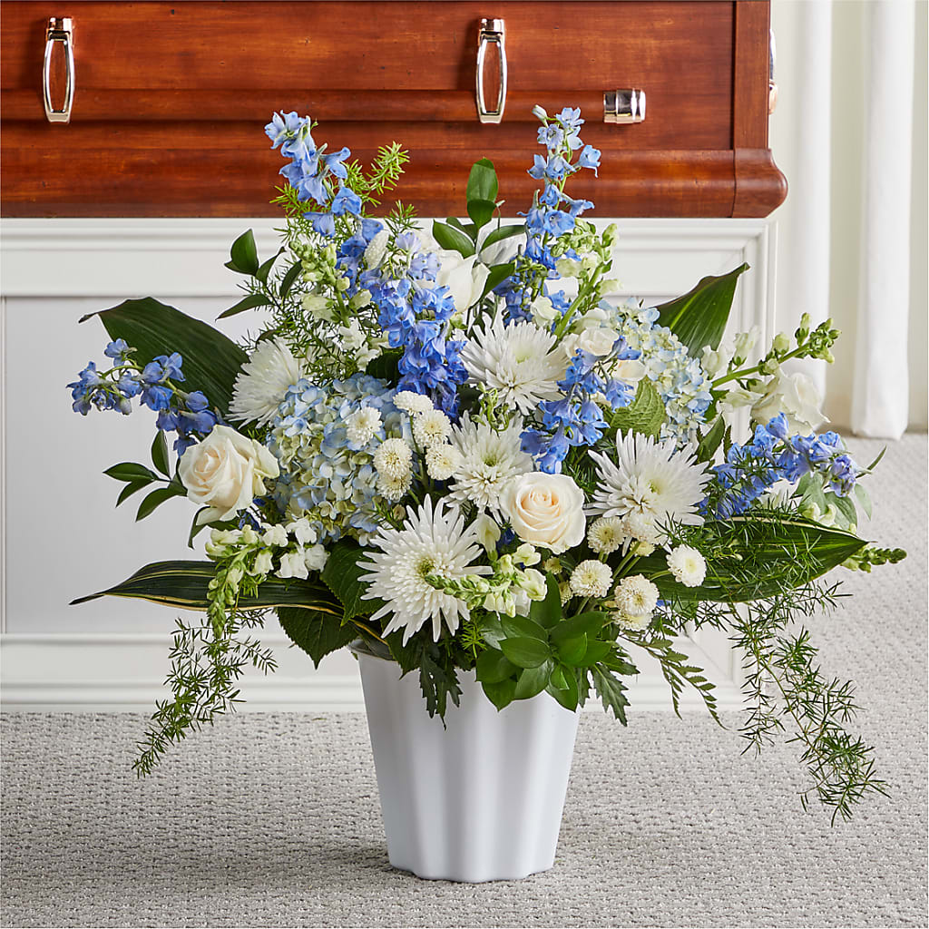 Everlasting Memories Floor Basket – Micaelas Flowers And Gifts, Tulsa OK