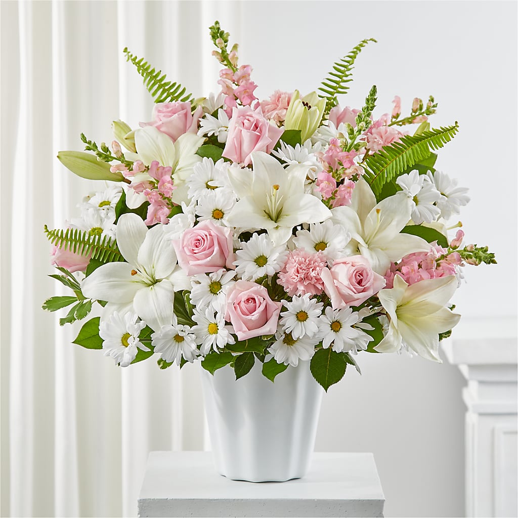 Soft Touch Tabletop Basket – Micaelas Flowers And Gifts, Tulsa OK