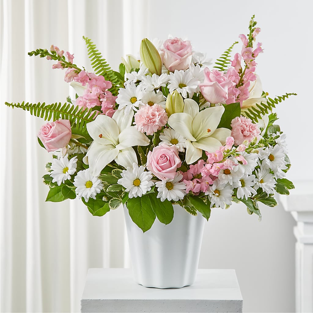Soft Touch Tabletop Basket – Micaelas Flowers And Gifts, Tulsa OK