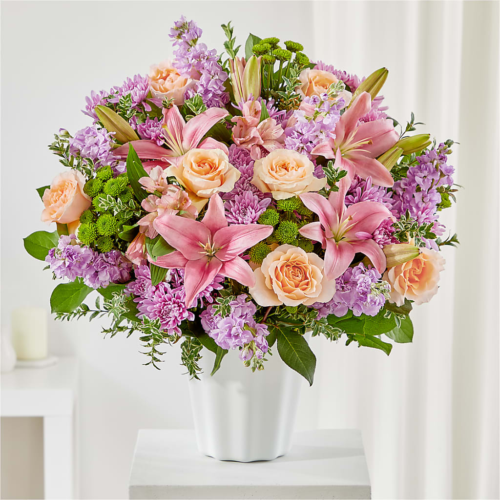 Supportive Embrace Tabletop Basket – Micaelas Flowers And Gifts, Tulsa OK