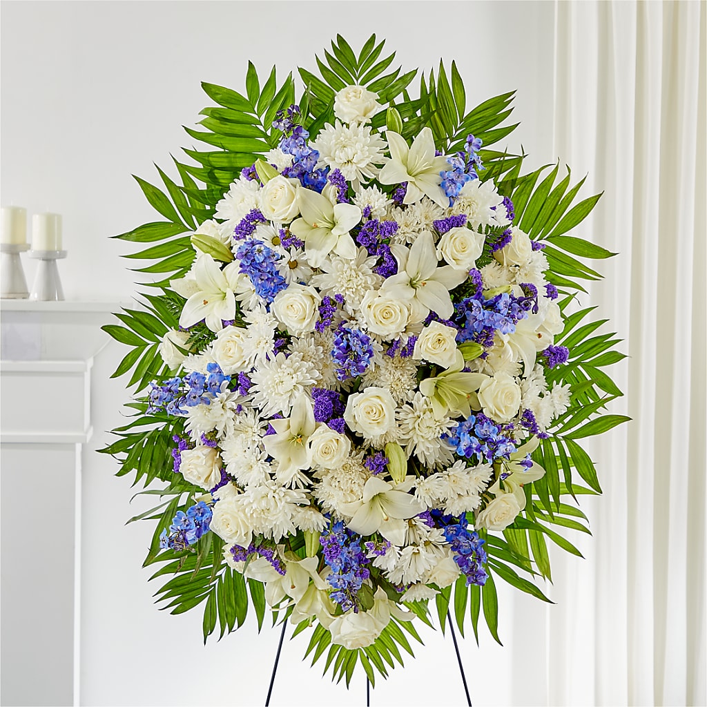 At Rest Standing Spray – Micaelas Flowers And Gifts, Tulsa OK