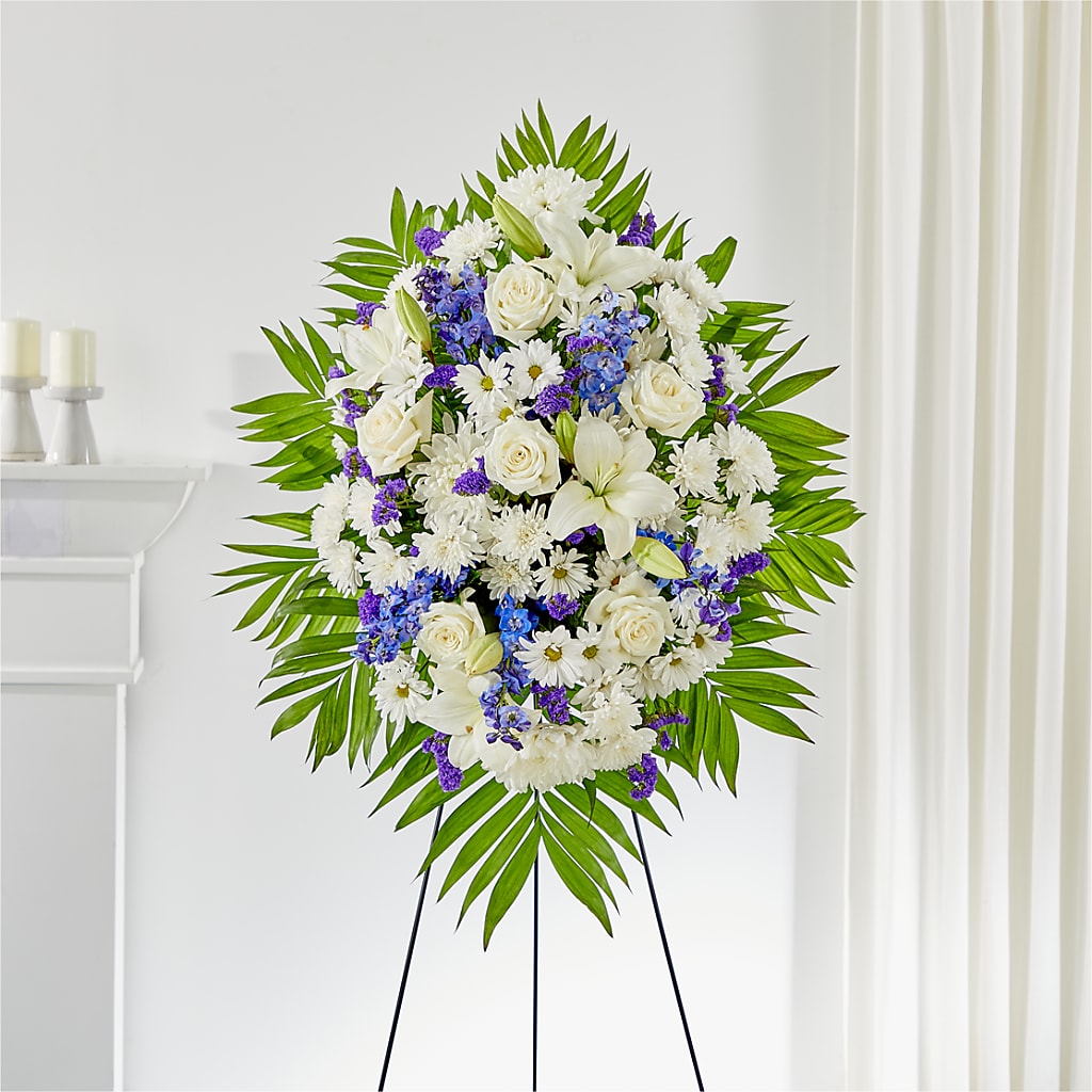 At Rest Standing Spray – Micaelas Flowers And Gifts, Tulsa OK