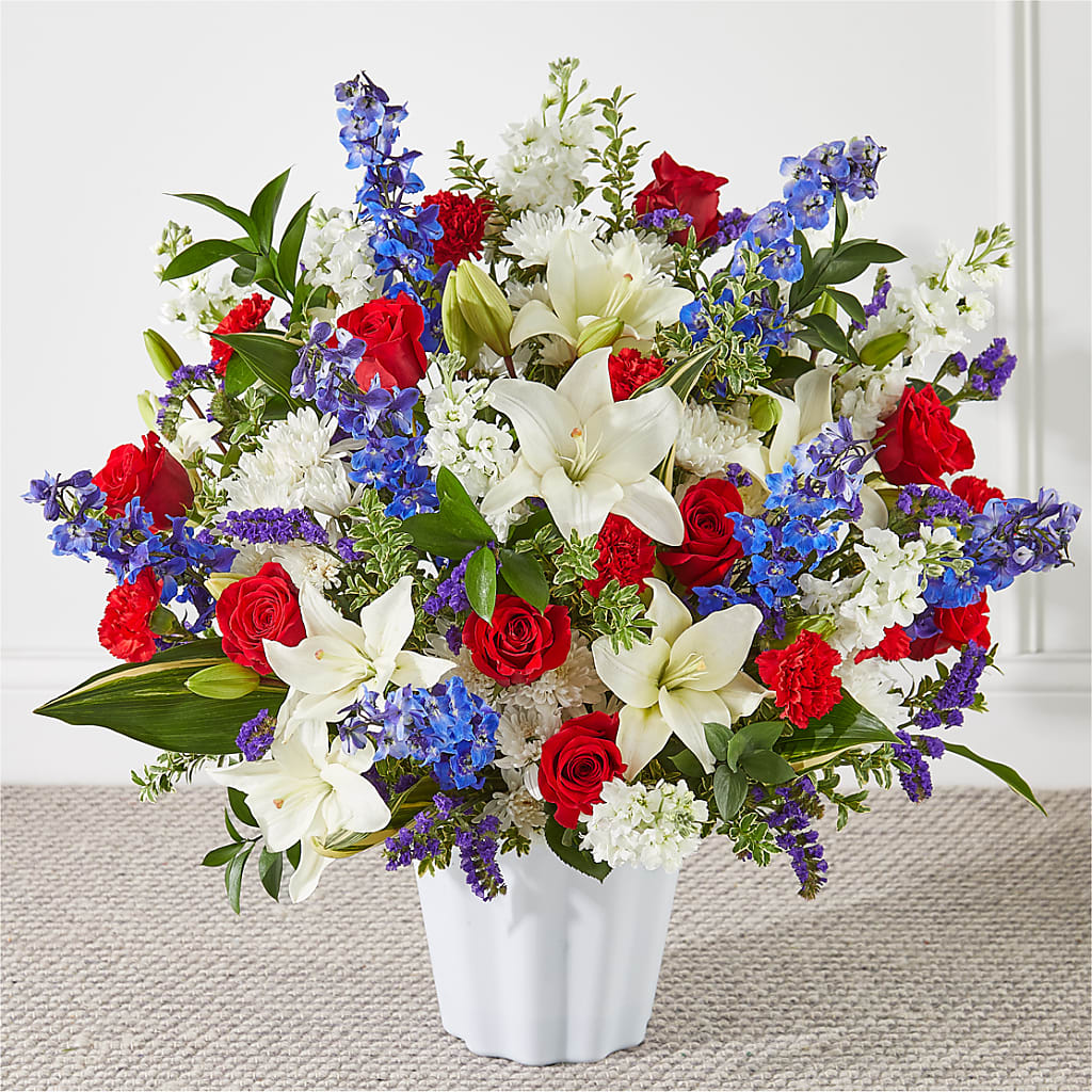 Consoled Floor Basket – Micaelas Flowers And Gifts, Tulsa OK
