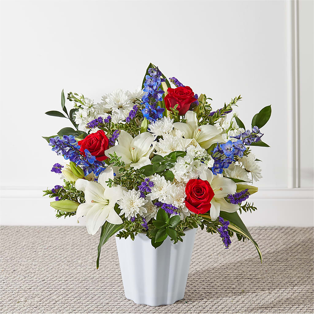 Consoled Floor Basket – Micaelas Flowers And Gifts, Tulsa OK
