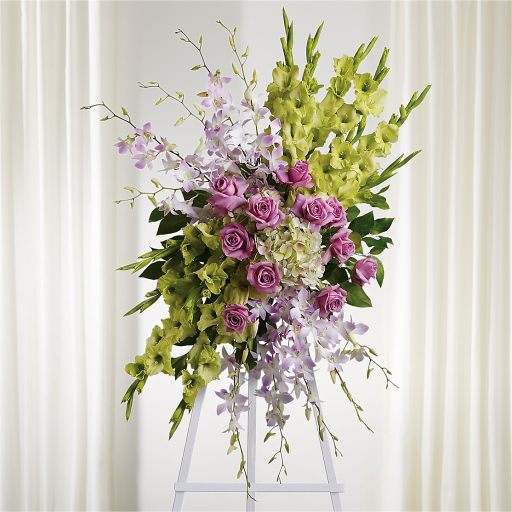 Lasting Legacy Standing Spray – Micaelas Flowers And Gifts, Tulsa OK
