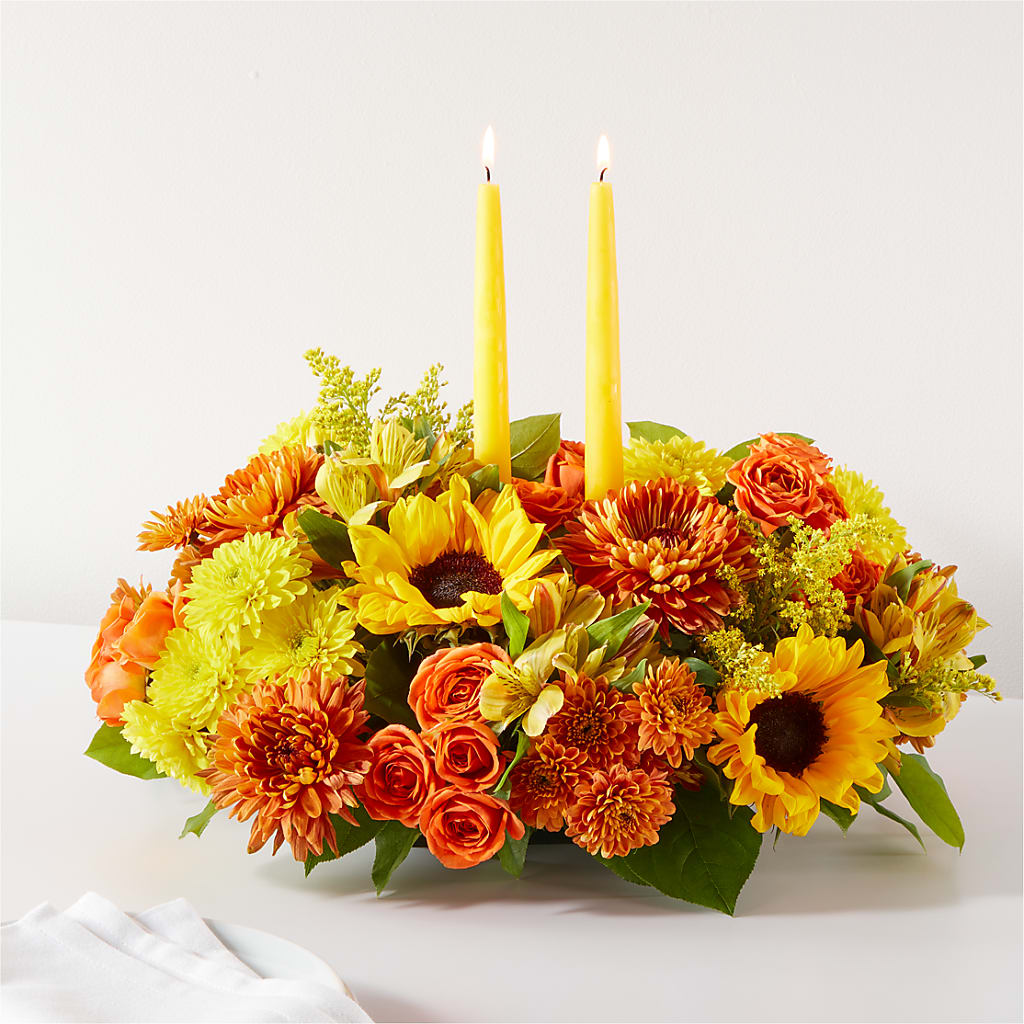 Autumn Harmony Centerpiece – Micaelas Flowers And Gifts, Tulsa OK