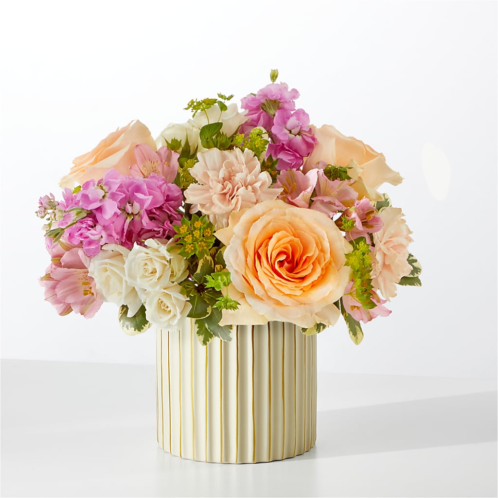 Paradise Bouquet with Ivory Vase – Micaelas Flowers And Gifts, Tulsa OK