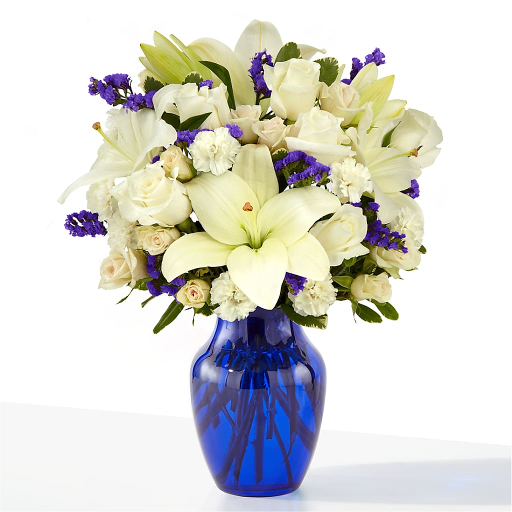 Sapphire Rush Bouquet – Micaelas Flowers And Gifts, Tulsa OK
