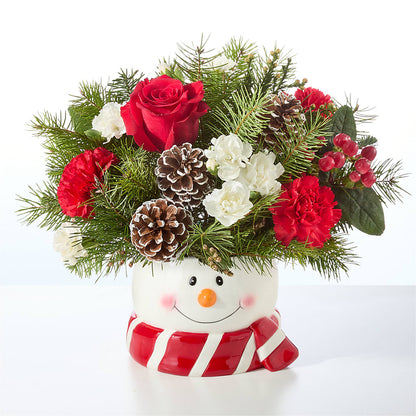 Jolly Snowman Bouquet –  Micaelas Flowers And Gifts, Tulsa OK