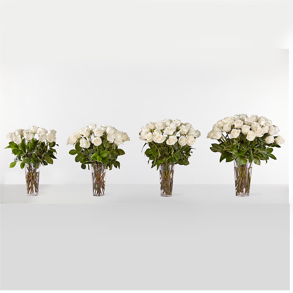Long Stem White Rose Bouquet –  Micaelas Flowers And Gifts, Tulsa OK