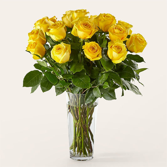 Long Stem Yellow Rose Bouquet –  Micaelas Flowers And Gifts, Tulsa OK