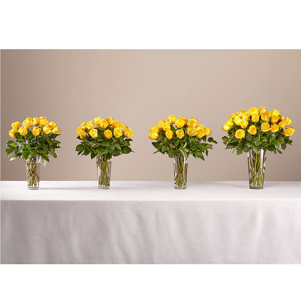 Long Stem Yellow Rose Bouquet –  Micaelas Flowers And Gifts, Tulsa OK