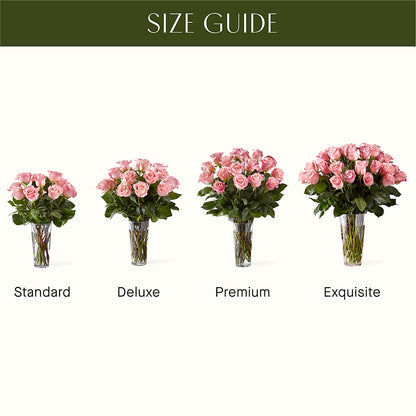 Long Stem Pink Rose Bouquet –  Micaelas Flowers And Gifts, Tulsa OK