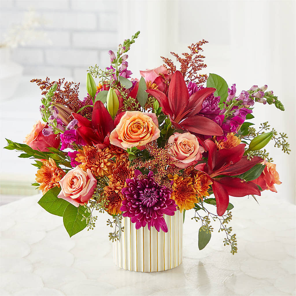 Burgundy Landscape Bouquet –  Micaelas Flowers And Gifts, Tulsa OK