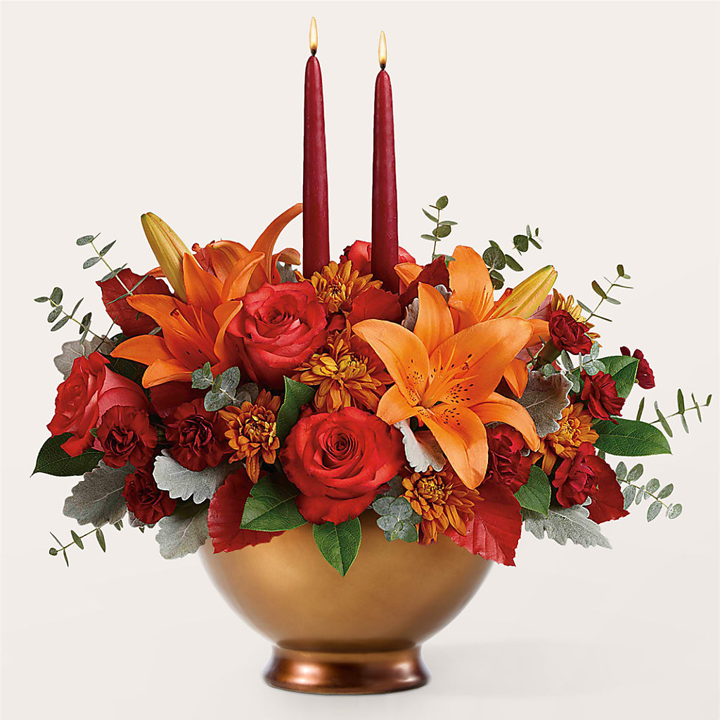 Fruits of Fall Centerpiece –  Micaelas Flowers And Gifts, Tulsa OK